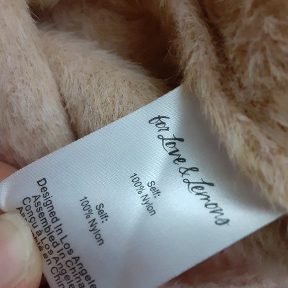 NWT FOR LOVE & LEMONS 2PC TOP & SKIRT SET IN LT. PINK HOUNDS TOOTH 1X - Picture 7 of 7